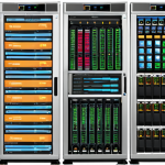 Cloud Service Models Visualization**

A visually clear diagram illustrating IaaS, PaaS, and SaaS. IaaS shows server racks with customizable components. PaaS displays a platform with code editors and development tools. SaaS showcases finished software like email and CRM, all connected to clouds. Use bright colors and simple icons, resembling a modern infographic.

**